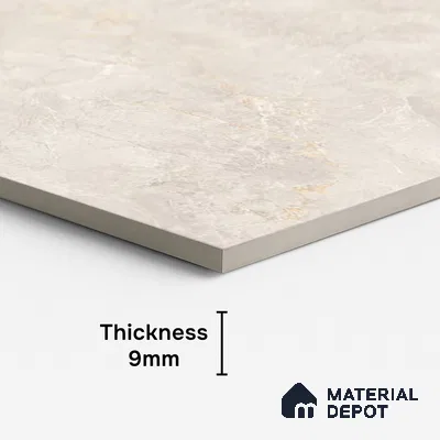 Marble Floor & Wall Tile TL 09914 4 ft x 2 ft Cream Vitrified Matte Finish Tile - 9 mm | Ideal for Living Room,Bedroom,Bathroom,Kitchen