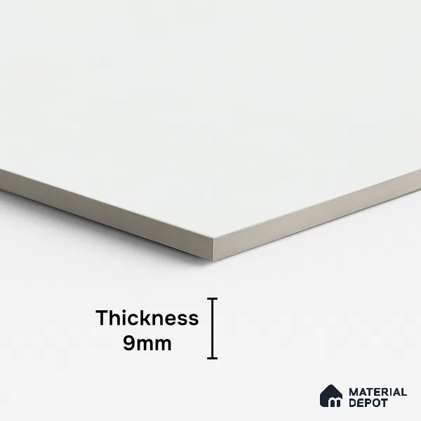 Plain Look Floor & Wall Tile TL 08104 Syria Silver 4 ft x 2 ft Vitrified Matte Finish - 9 mm | Random 8