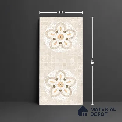 Highlighter Wall Tile TL 09977 B 4 ft x 2 ft Beige Vitrified Matte Finish Tile - 9 mm | Suitable For Bathroom, Accent/Feature Wall, Dining Area