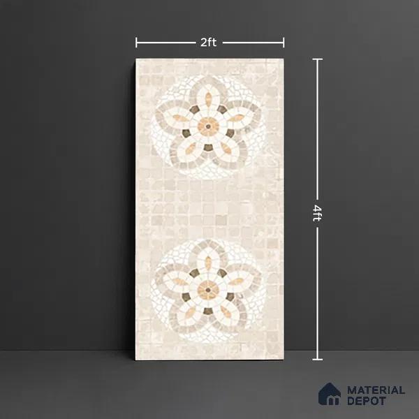 Highlighter Wall Tile TL 09977 B 4 ft x 2 ft Beige Vitrified Matte Finish Tile - 9 mm | Suitable For Bathroom, Accent/Feature Wall, Dining Area