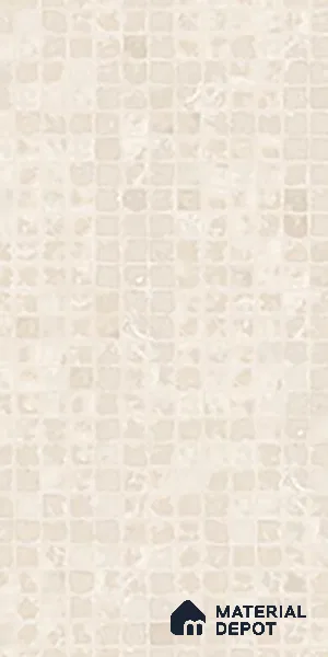 Mosaic Wall Tile TL 09977 4 ft x 2 ft Beige Vitrified Matte Finish Tile - 9 mm | Ideal for Living Room,Bedroom,Bathroom,Kitchen