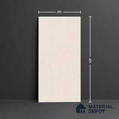 Marble Floor & Wall Tile TL 09923 B 4 ft x 2 ft Cream Vitrified Matte Finish Tile - 9 mm | Ideal for Living Room,Bedroom,Bathroom,Kitchen