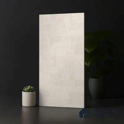 Patterned Wall Tile TL 09923 4 ft x 2 ft Cream Vitrified Matte Finish Tile - 9 mm | Ideal for Living Room,Bedroom,Bathroom,Kitchen