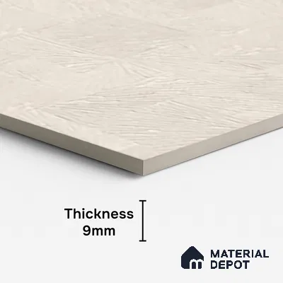 Patterned Wall Tile TL 09923 4 ft x 2 ft Cream Vitrified Matte Finish Tile - 9 mm | Ideal for Living Room,Bedroom,Bathroom,Kitchen
