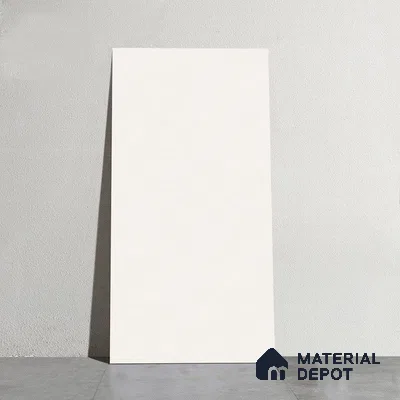 Plain Look Floor & Wall Tile TL 08098 Miles Bianco 4 ft x 2 ft Vitrified Matte Finish - 9 mm | Random 8