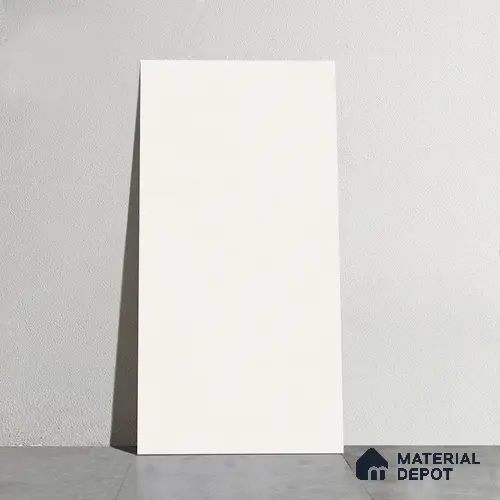 Plain Look Floor & Wall Tile TL 08098 Miles Bianco 4 ft x 2 ft Vitrified Matte Finish - 9 mm | Random 8