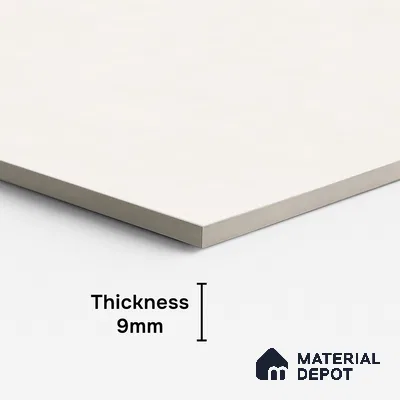 Plain Look Floor & Wall Tile TL 08098 Miles Bianco 4 ft x 2 ft Vitrified Matte Finish - 9 mm | Random 8