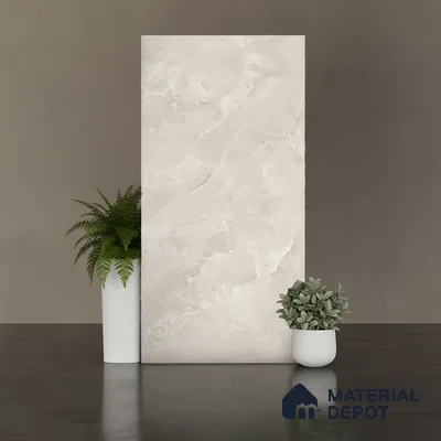 Marble Look Floor & Wall Tile TL 08110 LC Alboran Beige Endless 4 ft x 2 ft Vitrified Matte Finish - 9 mm | Random 6