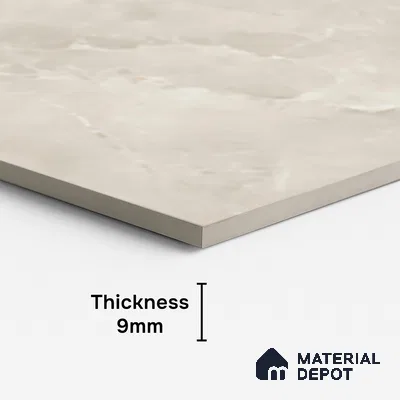 Marble Look Floor & Wall Tile TL 08110 LC Alboran Beige Endless 4 ft x 2 ft Vitrified Matte Finish - 9 mm | Random 6