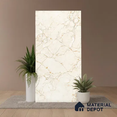Marble Look Wall & Floor Tile TL 10326 Gloster Beige 4 ft x 2 ft Vitrified Matte Finish - 9 mm