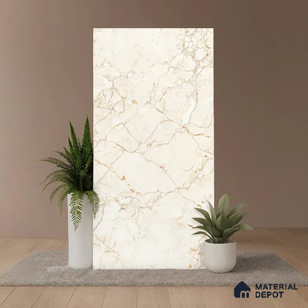 Marble Look Wall & Floor Tile TL 10326 Gloster Beige 4 ft x 2 ft Vitrified Matte Finish - 9 mm