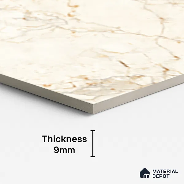 Marble Look Wall & Floor Tile TL 10326 Gloster Beige 4 ft x 2 ft Vitrified Matte Finish - 9 mm