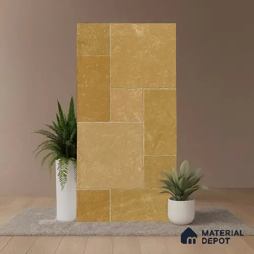 Stone Wall & Floor Tile TL 09990 C 4 ft x 2 ft Brown Vitrified Matte Finish Tile - 9 mm | Ideal for Living Room, Bedroom, Bathroom, Kitchen