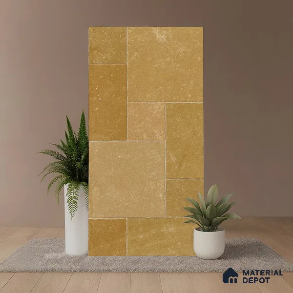 Stone Wall & Floor Tile TL 09990 C 4 ft x 2 ft Brown Vitrified Matte Finish Tile - 9 mm | Ideal for Living Room, Bedroom, Bathroom, Kitchen