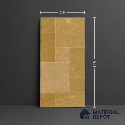 Stone Wall & Floor Tile TL 09990 C 4 ft x 2 ft Brown Vitrified Matte Finish Tile - 9 mm | Ideal for Living Room, Bedroom, Bathroom, Kitchen