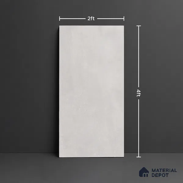 Stone Look Floor & Wall Tile TL 08127 Riviera Bianco 4 ft x 2 ft Vitrified Matte Finish - 9 mm | Random 12