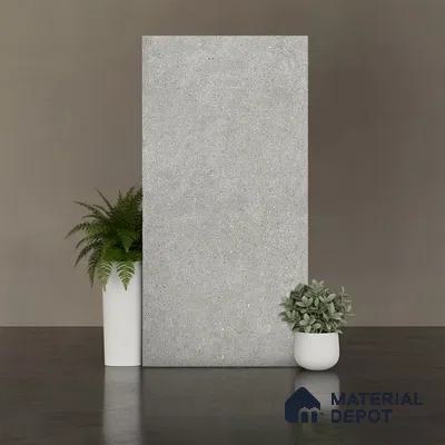 Stone Floor & Wall Tile TL 09934 B 4 ft x 2 ft Grey Vitrified Matte Finish Tile - 9 mm | Ideal for Living Room,Bedroom,Bathroom,Kitchen