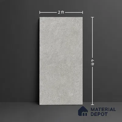 Stone Floor & Wall Tile TL 09934 B 4 ft x 2 ft Grey Vitrified Matte Finish Tile - 9 mm | Ideal for Living Room,Bedroom,Bathroom,Kitchen