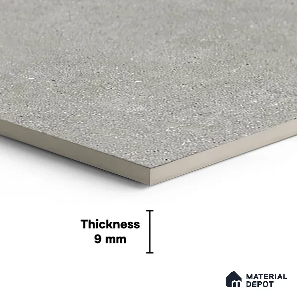 Stone Floor & Wall Tile TL 09934 B 4 ft x 2 ft Grey Vitrified Matte Finish Tile - 9 mm | Ideal for Living Room,Bedroom,Bathroom,Kitchen
