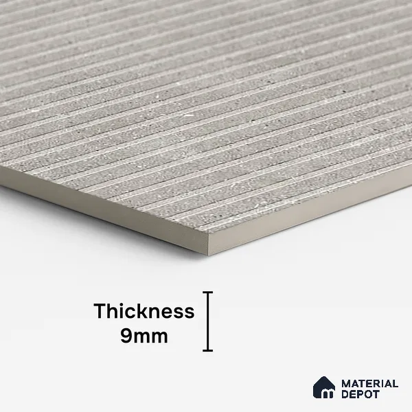 Punch Wall Tile TL 09934 4 ft x 2 ft Grey Vitrified Matte Finish Tile - 9 mm | Ideal for Living Room,Bedroom,Bathroom,Kitchen