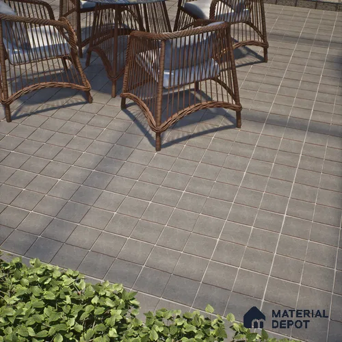 Cement Look  Tile TL 07549 B Osco Gris 7.87 inch x 7.87 inch Vitrified Matte Finish - 18 mm  | 9 Random Design | 2 mm Spacer is Mandatory
