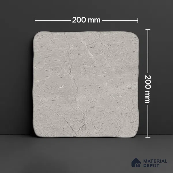 Cement Look  Tile TL 07549 B Osco Gris 7.87 inch x 7.87 inch Vitrified Matte Finish - 18 mm  | 9 Random Design | 2 mm Spacer is Mandatory (Sample)