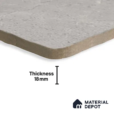 Cement Look  Tile TL 07549 B Osco Gris 7.87 inch x 7.87 inch Vitrified Matte Finish - 18 mm  | 9 Random Design | 2 mm Spacer is Mandatory (Sample)