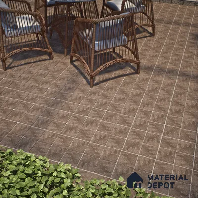 Stone Look  Tile TL 07549 C Osco Natural 7.87 inch x 7.87 inch Vitrified Matte Finish - 18 mm  | 9 Random Design | 2 mm Spacer is Mandatory (Sample)