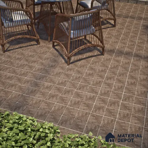 Stone Look  Tile TL 07549 C Osco Natural 7.87 inch x 7.87 inch Vitrified Matte Finish - 18 mm  | 9 Random Design | 2 mm Spacer is Mandatory