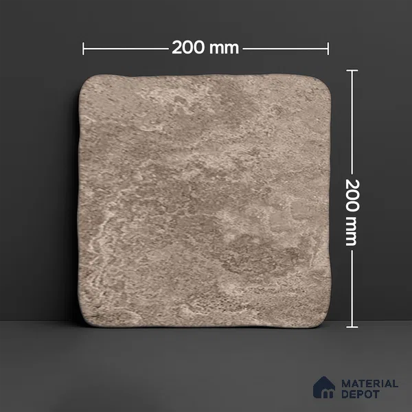 Stone Look  Tile TL 07549 C Osco Natural 7.87 inch x 7.87 inch Vitrified Matte Finish - 18 mm  | 9 Random Design | 2 mm Spacer is Mandatory (Sample)