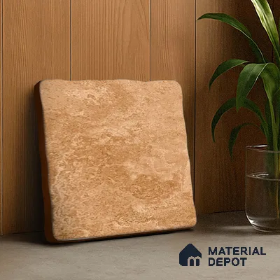 Stone Look  Tile TL 07549 D Osco Sand 7.87 inch x 7.87 inch Vitrified Matte Finish - 18 mm  | 9 Random Design | 2 mm Spacer is Mandatory (Sample)