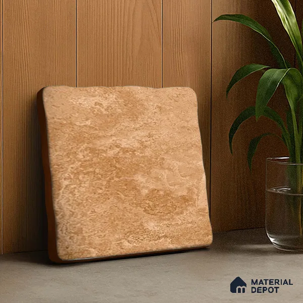 Stone Look  Tile TL 07549 D Osco Sand 7.87 inch x 7.87 inch Vitrified Matte Finish - 18 mm  | 9 Random Design | 2 mm Spacer is Mandatory (Sample)