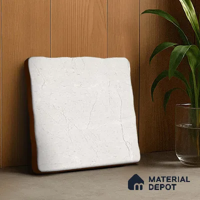 Stone Look  Tile TL 07549 E Osco Silver 7.87 inch x 7.87 inch Vitrified Matte Finish - 18 mm  | 9 Random Design | 2 mm Spacer is Mandatory (Sample)