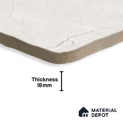 Stone Look  Tile TL 07549 E Osco Silver 7.87 inch x 7.87 inch Vitrified Matte Finish - 18 mm  | 9 Random Design | 2 mm Spacer is Mandatory (Sample)