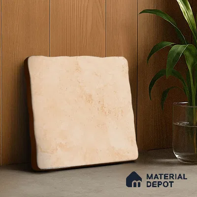 Stone Look  Tile TL 07549 F Osco Tan 7.87 inch x 7.87 inch Vitrified Matte Finish - 18 mm  | 9 Random Design | 2 mm Spacer is Mandatory (Sample)
