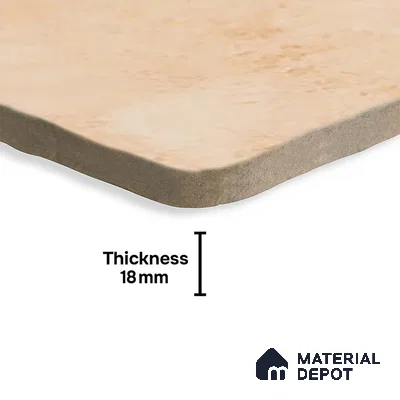 Stone Look  Tile TL 07549 F Osco Tan 7.87 inch x 7.87 inch Vitrified Matte Finish - 18 mm  | 9 Random Design | 2 mm Spacer is Mandatory (Sample)