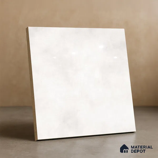 Subway Wall & Floor Tile TL 07550 B Easton Bianco 7.87 inch x 7.87 inch Vitrified Glossy Finish - 9 mm  | 6 Random Design | 2 mm Spacer is Mandatory | Please Expect a Slight Variation of Pattern