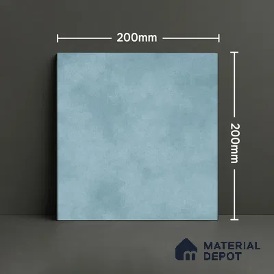 Subway Wall & Floor Tile TL 07550 D Easton Blue 7.87 inch x 7.87 inch Vitrified Glossy Finish - 9 mm  | 6 Random Design | 2 mm Spacer is Mandatory | Please Expect a Slight Variation of Pattern