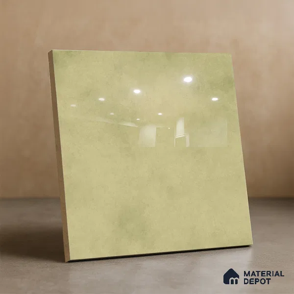 Subway Wall & Floor Tile TL 07550 F Easton Green 7.87 inch x 7.87 inch Vitrified Glossy Finish - 9 mm  | 6 Random Design | 2 mm Spacer is Mandatory | Please Expect a Slight Variation of Pattern (Sample)