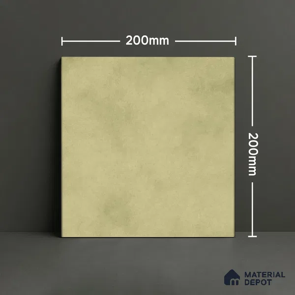 Subway Wall & Floor Tile TL 07550 F Easton Green 7.87 inch x 7.87 inch Vitrified Glossy Finish - 9 mm  | 6 Random Design | 2 mm Spacer is Mandatory | Please Expect a Slight Variation of Pattern (Sample)