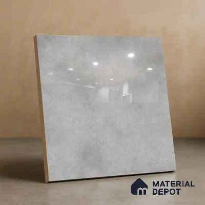 Subway Wall & Floor Tile TL 07550 H Easton Grey 7.87 inch x 7.87 inch Vitrified Glossy Finish - 9 mm  | 6 Random Design | 2 mm Spacer is Mandatory | Please Expect a Slight Variation of Pattern (Sample)