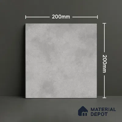 Subway Wall & Floor Tile TL 07550 H Easton Grey 7.87 inch x 7.87 inch Vitrified Glossy Finish - 9 mm  | 6 Random Design | 2 mm Spacer is Mandatory | Please Expect a Slight Variation of Pattern (Sample)
