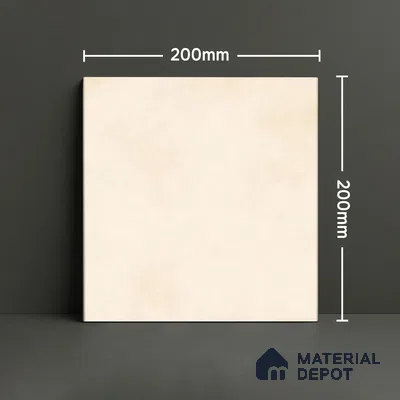 Subway Wall & Floor Tile TL 07550 J Easton Ivory 7.87 inch x 7.87 inch Vitrified Glossy Finish - 9 mm  | 6 Random Design | 2 mm Spacer is Mandatory | Please Expect a Slight Variation of Pattern (Sample)