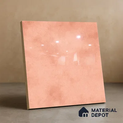 Subway Wall & Floor Tile TL 07550 L Easton Pink 7.87 inch x 7.87 inch Vitrified Glossy Finish - 9 mm  | 6 Random Design | 2 mm Spacer is Mandatory | Please Expect a Slight Variation of Pattern (Sample)
