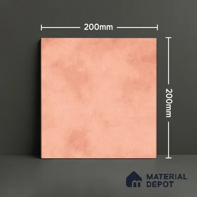 Subway Wall & Floor Tile TL 07550 L Easton Pink 7.87 inch x 7.87 inch Vitrified Glossy Finish - 9 mm  | 6 Random Design | 2 mm Spacer is Mandatory | Please Expect a Slight Variation of Pattern (Sample)