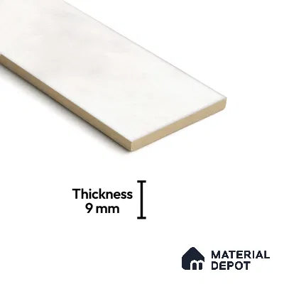 Plain Solids Tile TL 07550 Onyx Bianco 8.86 inch x 2.95 inch Vitrified Glossy Finish - 9 mm | 2 mm Spacer is Mandatory (Sample)