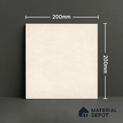 Subway Wall & Floor Tile TL 07615 B Coarse Biancо 8 inch x 8 inch Vitrified Matte Finish - 9 mm  | 2 mm Spacer is Mandatory | Please Expect a Slight Variation of Pattern (Sample)