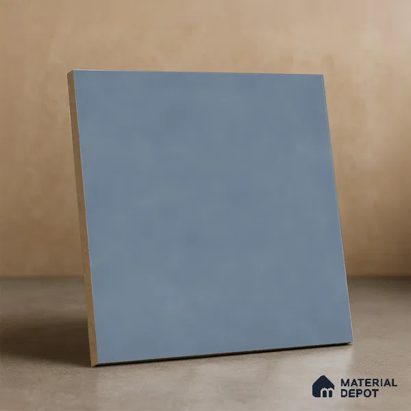 Subway Wall & Floor Tile TL 07615 D Coarse Blue 8 inch x 8 inch Vitrified Matte Finish - 9 mm  | 2 mm Spacer is Mandatory | Please Expect a Slight Variation of Pattern (Sample)