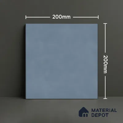 Subway Wall & Floor Tile TL 07615 D Coarse Blue 8 inch x 8 inch Vitrified Matte Finish - 9 mm  | 2 mm Spacer is Mandatory | Please Expect a Slight Variation of Pattern (Sample)
