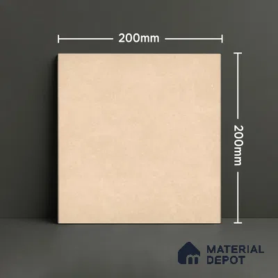 Subway Wall & Floor Tile TL 07615 H Coarse Creamа 8 inch x 8 inch Vitrified Matte Finish - 9 mm  | 2 mm Spacer is Mandatory | Please Expect a Slight Variation of Pattern (Sample)